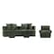 Manhattan Comfort 2-Piece Verandah 90.6 in. Sofa and Accent Chair in Olive Green 2-LSAC1769-OG - alternate 8